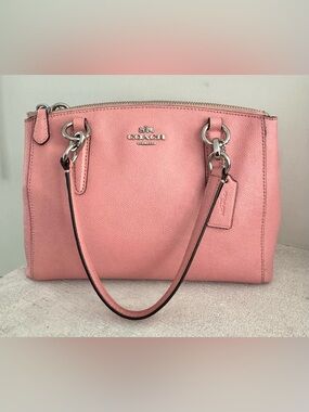 COACH Mini Bennett Pink Leather Satchel 2 Way Bag